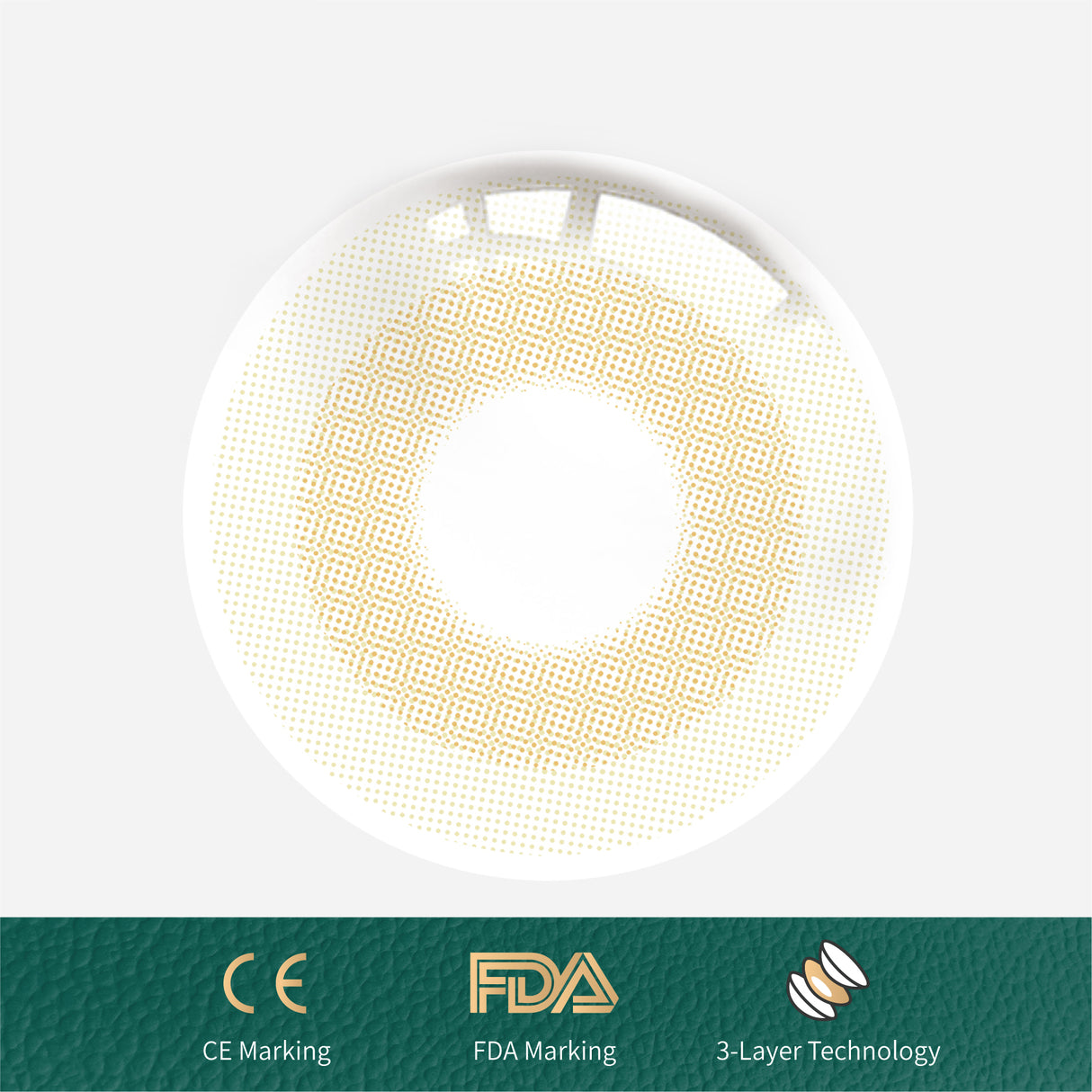 1Pcs FDA Certificate Eyes Beautiful Pupil Colorful Girl Cosplay Contact Lenses BROWN(0-600°) - V.I.P Digital Presence