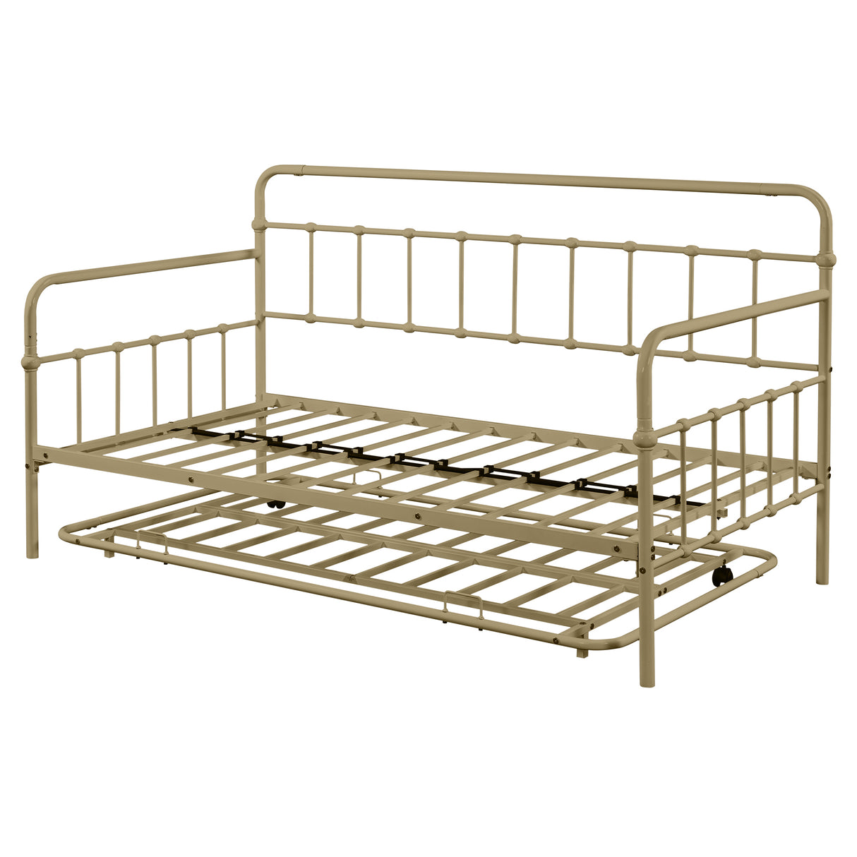 Metal Frame Daybed with trundle(Bronze)