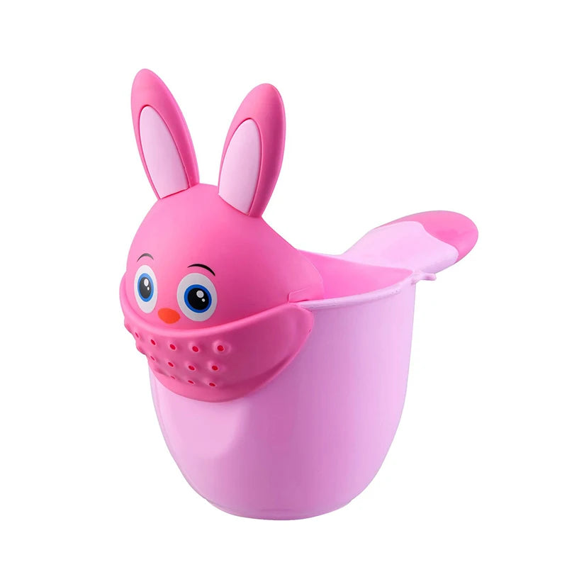 Infant Child Shower Shampoo Cup Baby Cartoon Newborn Shower Cup Baby Shower Watering Spoon Bathing Cup