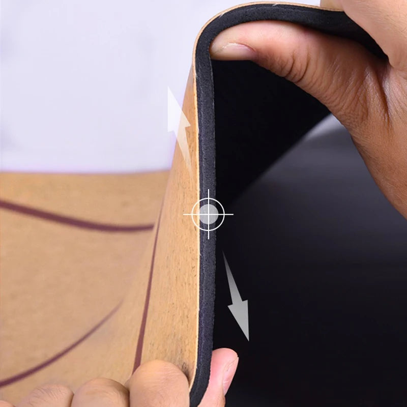 183X68cm Natural Cork TPE Yoga Mat For Fitness 5mm Sports Mats Pilates Exercise Pads Non-slip Yoga mats With Position Body Line - V.I.P Digital Presence