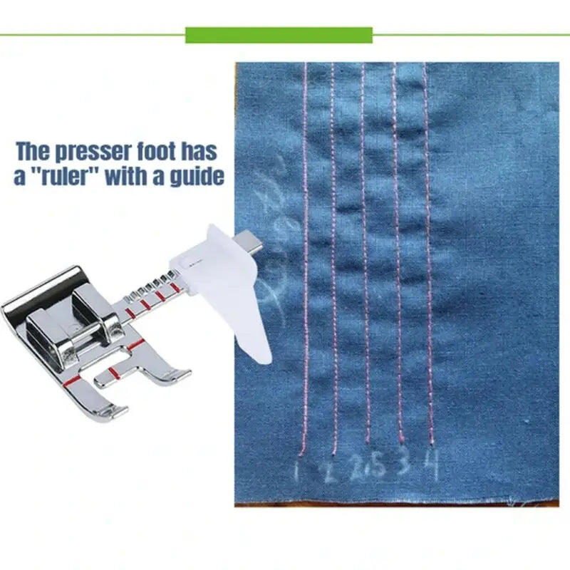 Sew Easy Presser Foot Sewing Accessory for Stitching Consistent Seam Sewing - V.I.P Digital Presence