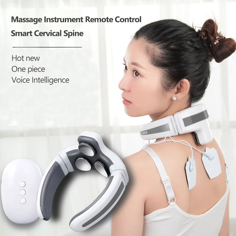 Smart Shoulder Neck Massager Electric Neck Massage Health Care Relaxation Three Heads Relieve Stress Fatigue Pain Relief tool - V.I.P Digital Presence