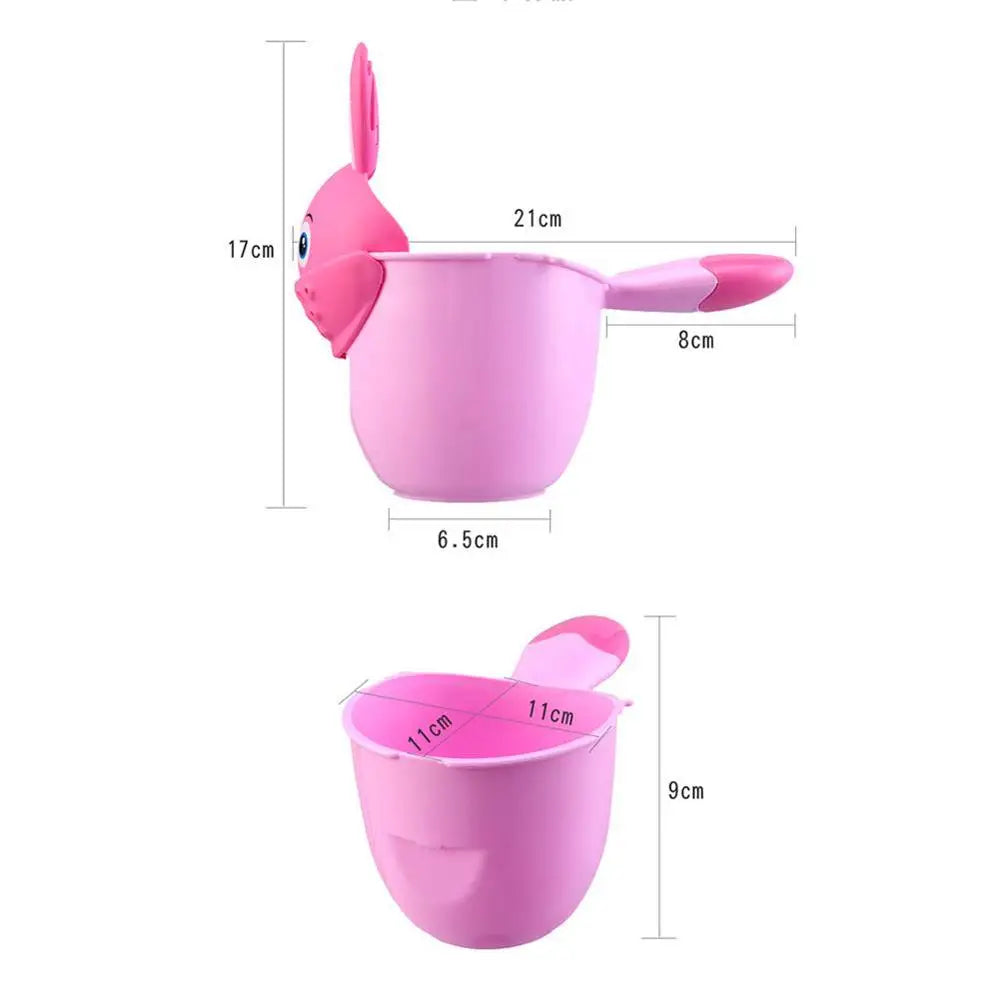 Infant Child Shower Shampoo Cup Baby Cartoon Newborn Shower Cup Baby Shower Watering Spoon Bathing Cup