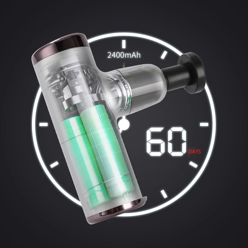 Mini Electric Massage Gun Deep Muscle Fascial Body Massager Gun Tissue Percussion Small Fitness Equipment Acid Relief Pain Relax - V.I.P Digital Presence