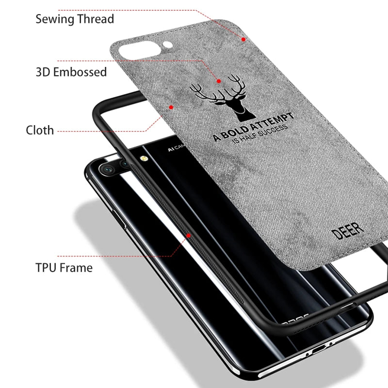 Deer Cloth Phone Case for Huawei Honor 20 Pro Lite 10 10i 8A 8C 8X 8S 9X PRO 7X 7S 7A Honor 7C 9 20s 9A Soft Silicone Frame Case - V.I.P Digital Presence