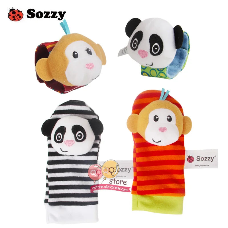 Sozzy Baby Rattles Soft Plush Toys 4 piece - V.I.P Digital Presence
