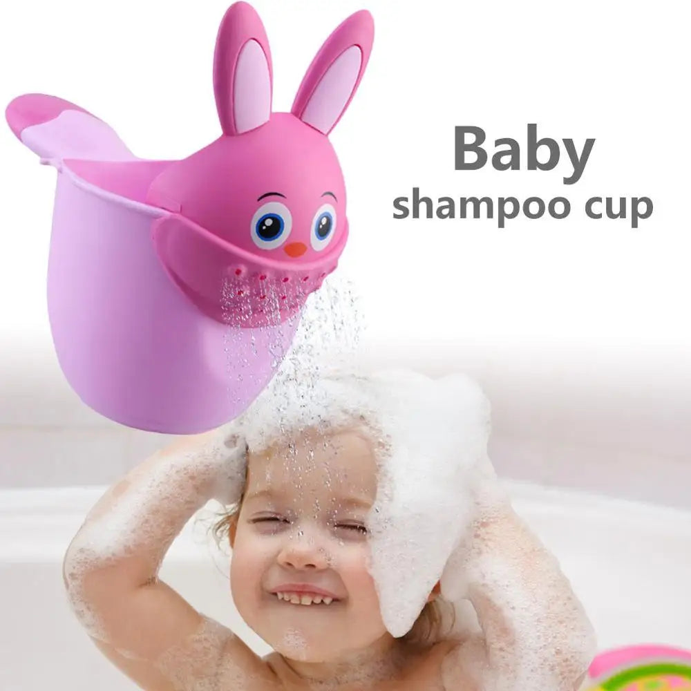 Infant Child Shower Shampoo Cup Baby Cartoon Newborn Shower Cup Baby Shower Watering Spoon Bathing Cup