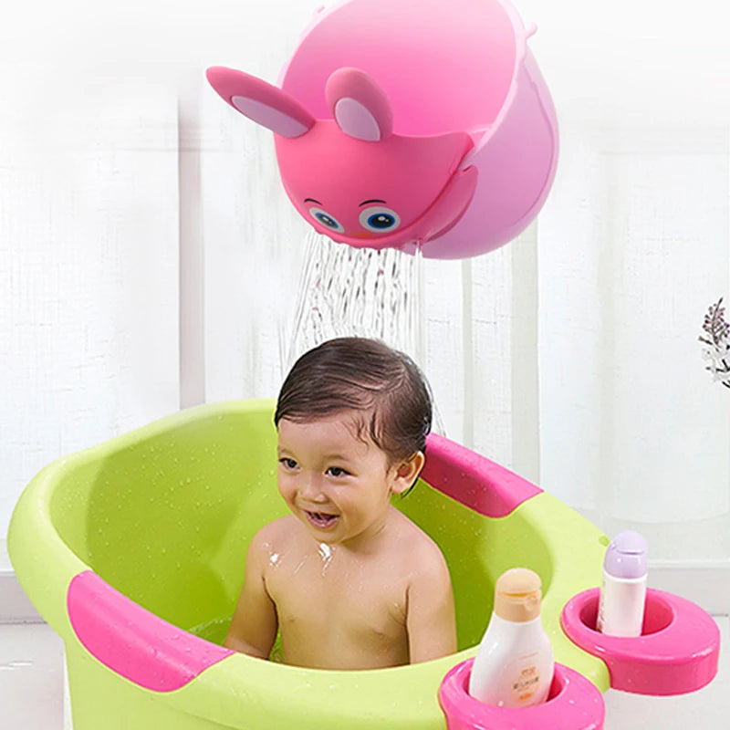Infant Child Shower Shampoo Cup Baby Cartoon Newborn Shower Cup Baby Shower Watering Spoon Bathing Cup