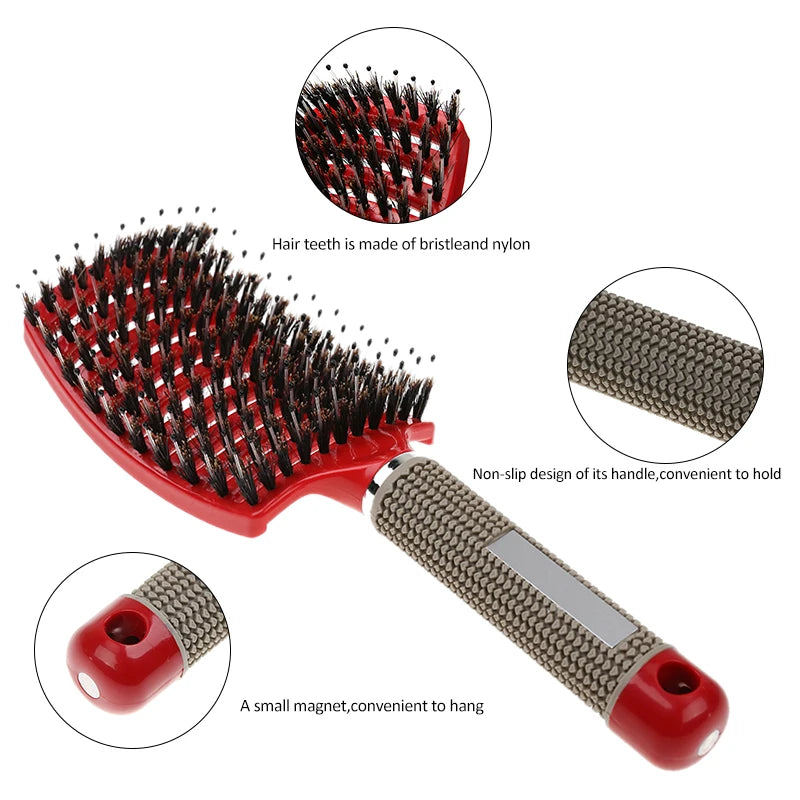 Detangle Hairbrush Women Wet Comb Hair Brush Professional Hair Brush Massage Comb Brush for Hair Hairdresser Hairdressing Tools - V.I.P Digital Presence