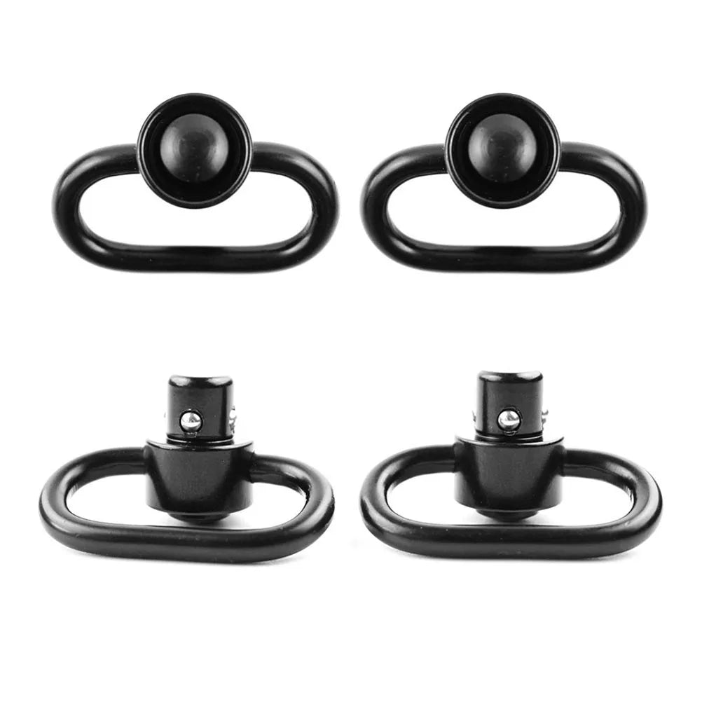 2 pcs Push Button Quick Detach Release Button Strap Ring Holder QD Sling Swivel Scope Mount Ring