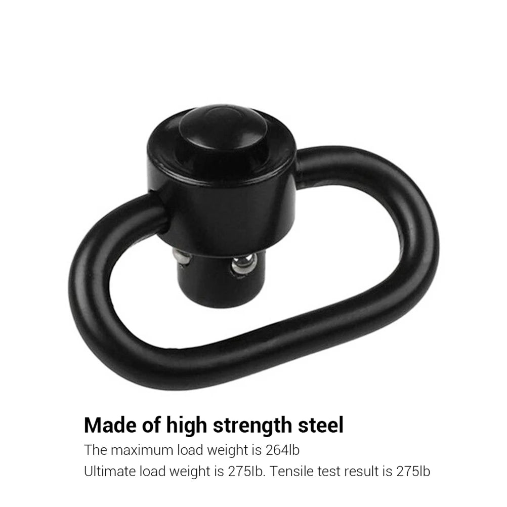 2 pcs Push Button Quick Detach Release Button Strap Ring Holder QD Sling Swivel Scope Mount Ring