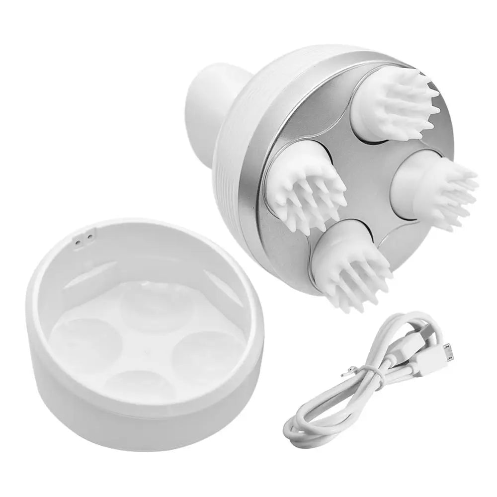 Waterproof Electric Head Massage Wireless Scalp Massager Prevent Hair Loss Body Deep Tissue Kneading - V.I.P Digital Presence