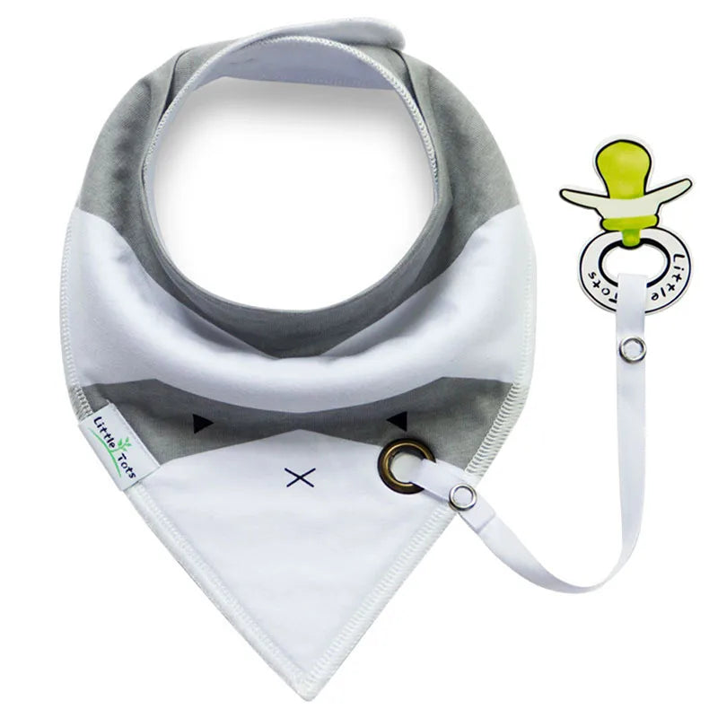 Saliva Towel Baberos Bebes Baby Bibs & Anti-drop Rope Super Absorbent Infant Cotton Bandana Dribble Bib Scarf Newborn Feeding
