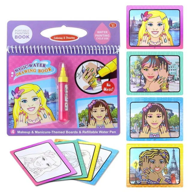 8 styles Magic Water Drawing Book Coloring Doodle - V.I.P Digital Presence