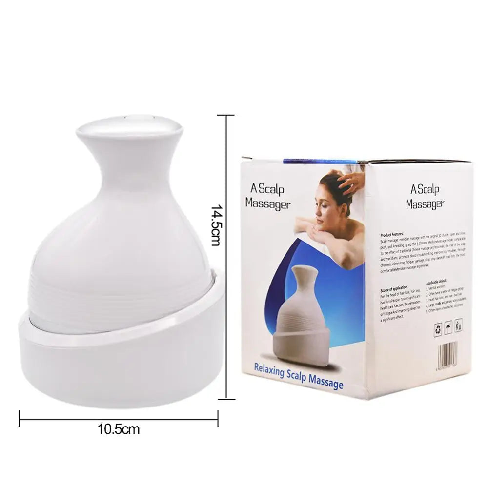 Waterproof Electric Head Massage Wireless Scalp Massager Prevent Hair Loss Body Deep Tissue Kneading - V.I.P Digital Presence