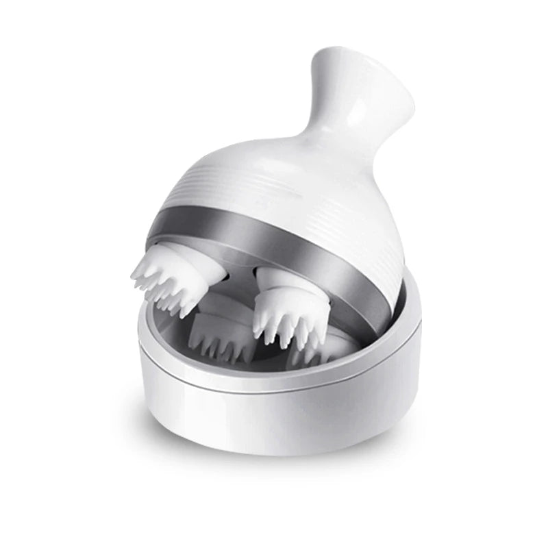 Waterproof Electric Head Massage Wireless Scalp Massager Prevent Hair Loss Body Deep Tissue Kneading - V.I.P Digital Presence