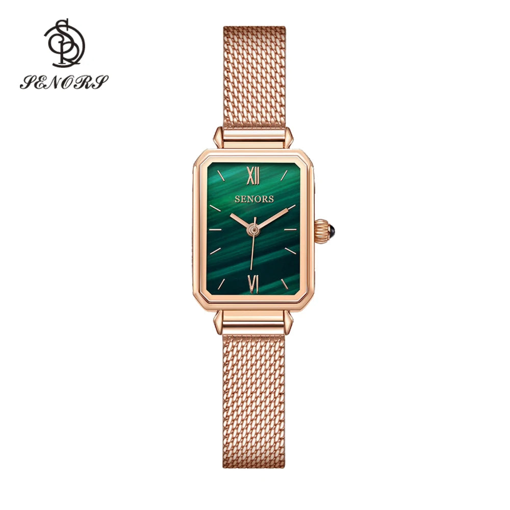 Senors Japan Quartz Movement High Quality Waterproof Ladies watch Women Stainless Steel Mesh Rose Gold - V.I.P Digital Presence
