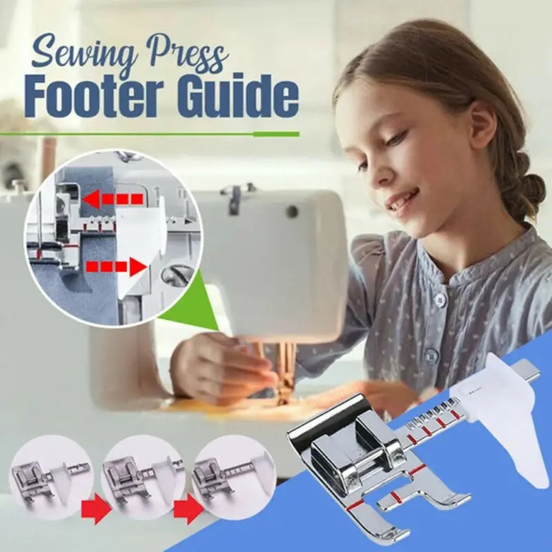 Sew Easy Presser Foot Sewing Accessory for Stitching Consistent Seam Sewing - V.I.P Digital Presence