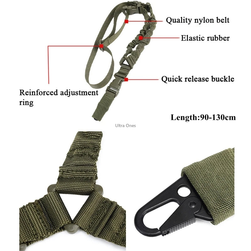 Tactical One Point Gun Sling Military Strap Airsoft Rifle Slings Paintball Shooting Hunting Accessories Single Point Gun Rope - V.I.P Digital Presence
