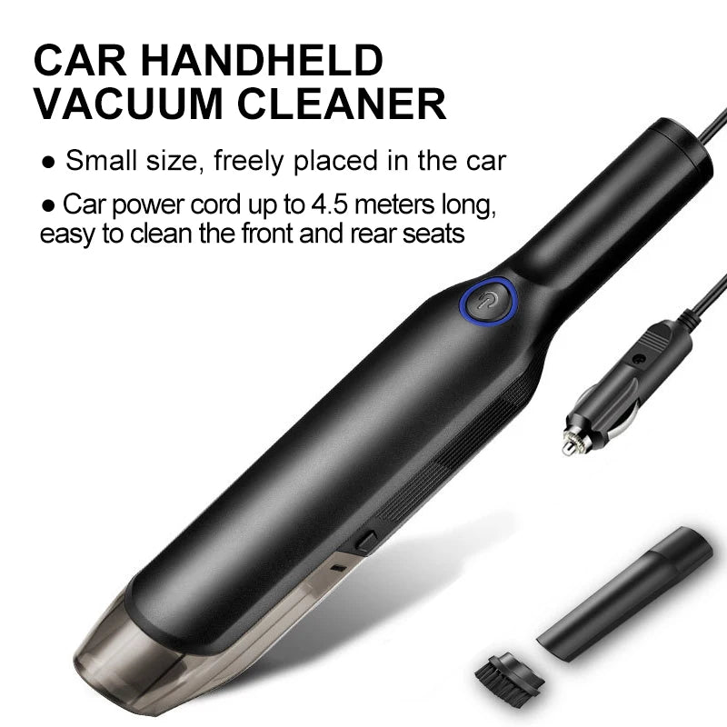 Handheld Wireless Vacuum Cleaner Rechargeable Cyclone Suction Car Vacuum Cleaner Cordless Wet/Dry Auto Portable for Car Home - V.I.P Digital Presence