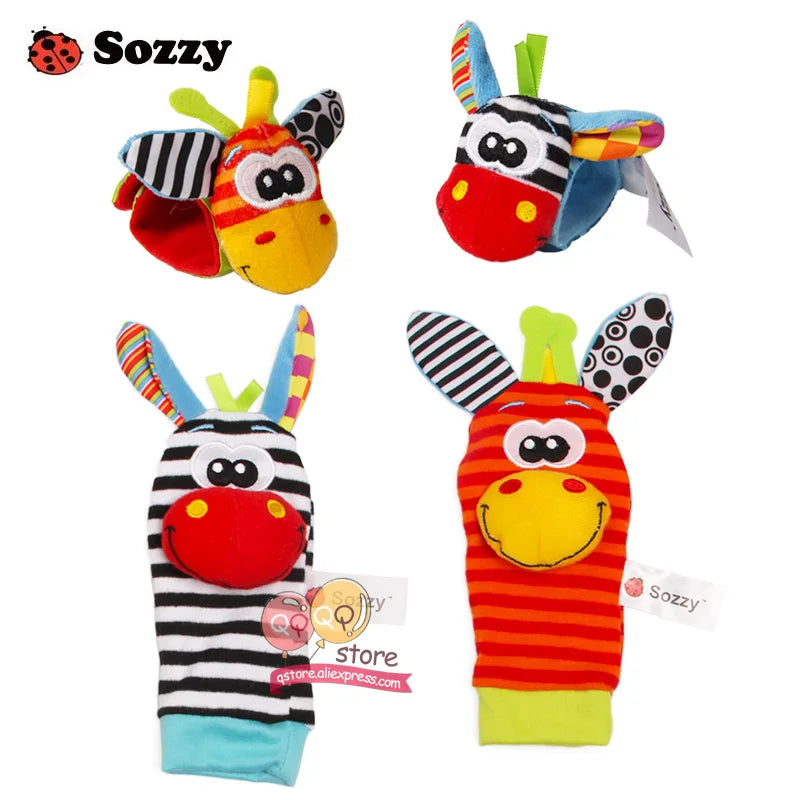Sozzy Baby Rattles Soft Plush Toys 4 piece - V.I.P Digital Presence