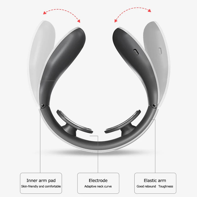 Smart Shoulder Neck Massager Electric Neck Massage Health Care Relaxation 4 Types of Pulse Therapy Relieve Fatigue Relief Tool - V.I.P Digital Presence