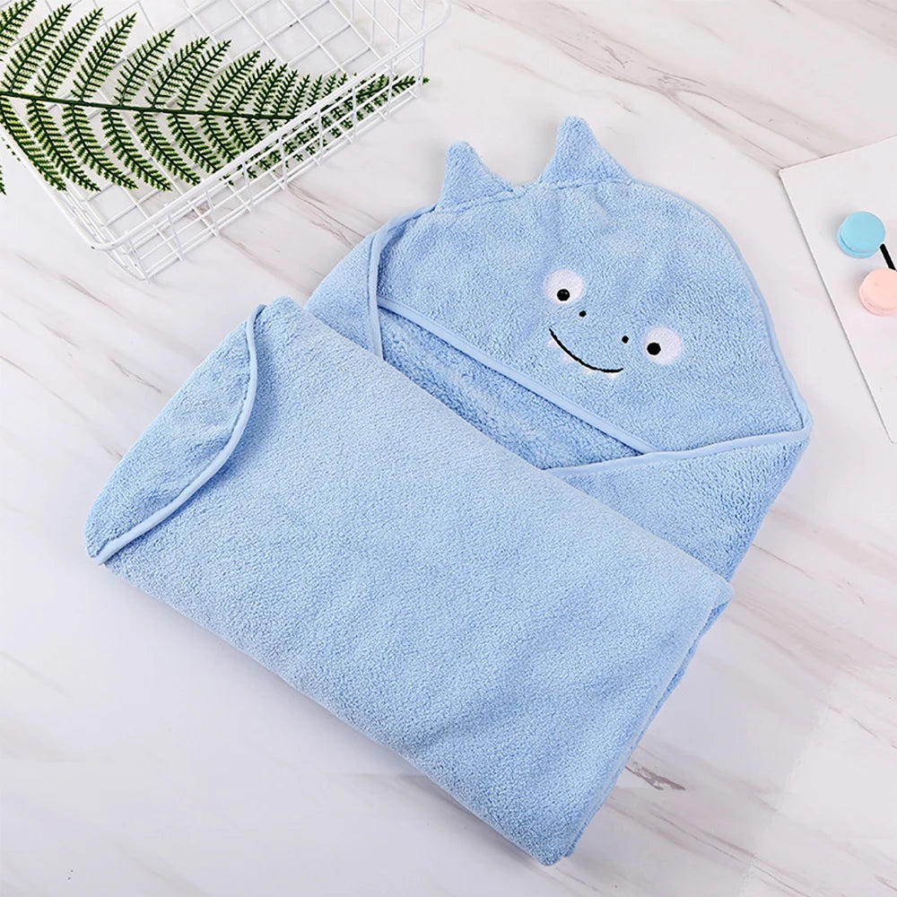 Baby Poncho Bath Towel Toalla Velvet 90*90cm Fleece Hood Infant Towels Blanket Newborn Baby Hooded Towel Infant Babies Spa - V.I.P Digital Presence