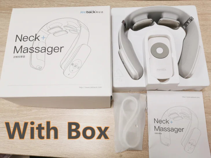 Youpin Jeeback G3 Electric Wireless Neck Massager TENS Pulse Relieve Neck Pain 4 Head Vibrator Heating Cervical Massage Tools - V.I.P Digital Presence