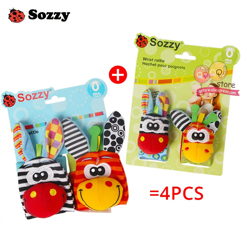 Sozzy Baby Rattles Soft Plush Toys 4 piece - V.I.P Digital Presence