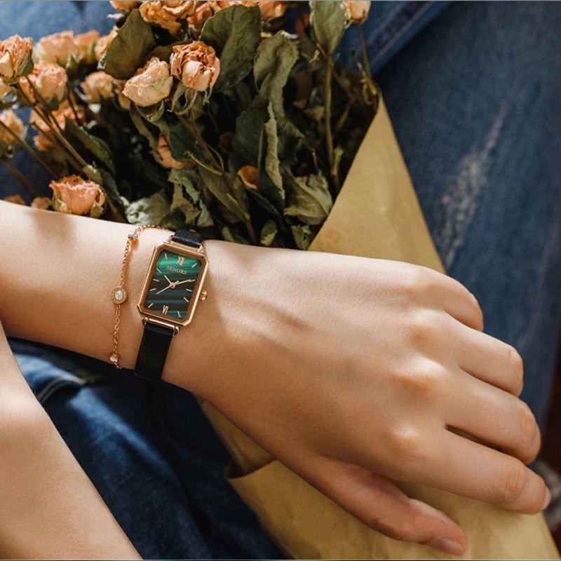 Senors Japan Quartz Movement High Quality Waterproof Ladies watch Women Stainless Steel Mesh Rose Gold - V.I.P Digital Presence