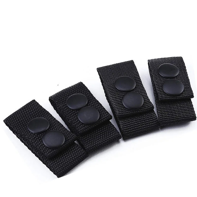 4Pcs/Set Tactical Belt Buckle Police Military Accessory Double Snaps Nylon Tactical Belt Loop Holder Keeper - V.I.P Digital Presence