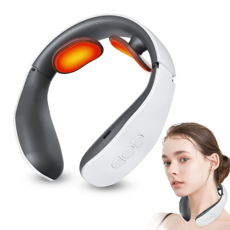 Smart Shoulder Neck Massager Electric Neck Massage Health Care Relaxation 4 Types of Pulse Therapy Relieve Fatigue Relief Tool - V.I.P Digital Presence