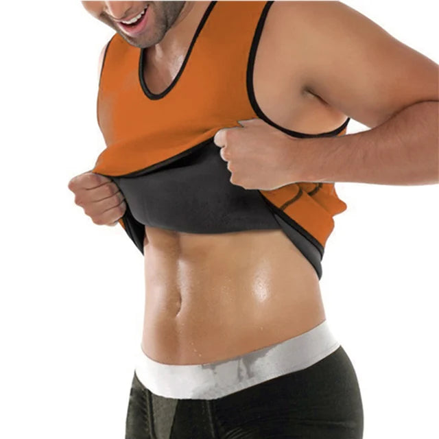 Men's Sauna Vest Ultra Sweat Shapers Shirt Man Black Waist Cincher Men's Shapers Slimming Waist Trainer Corsets shapewear - V.I.P Digital Presence
