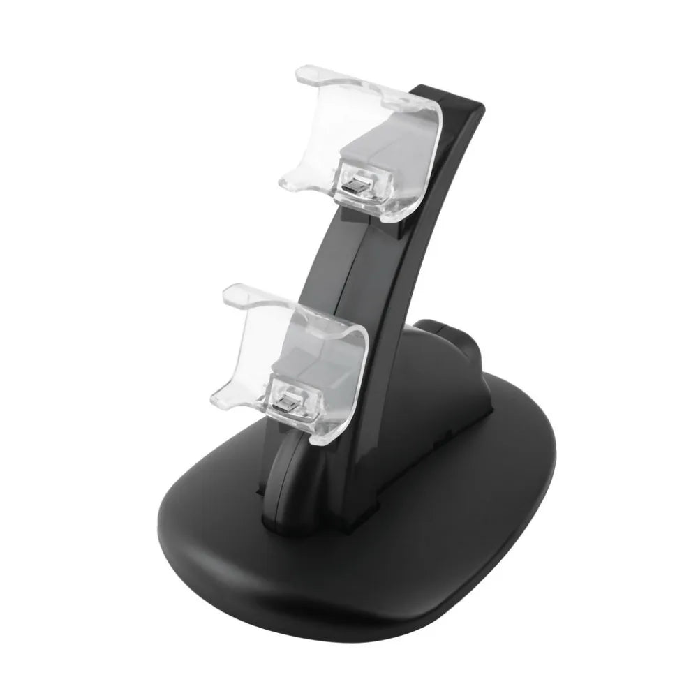 LED Dual USB Charging Charger Dock Stand Cradle Docking Station for Sony Playstation 4 PS4 Game Gaming Console Controller - V.I.P Digital Presence