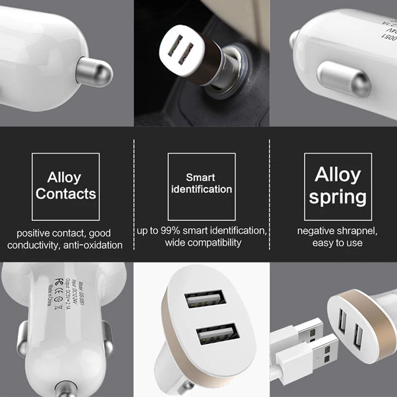 USB Car Charger For Phone 5V 2.1 A Mobile Phone Charger For iPhone Fast USB Charger Adapter - V.I.P Digital Presence