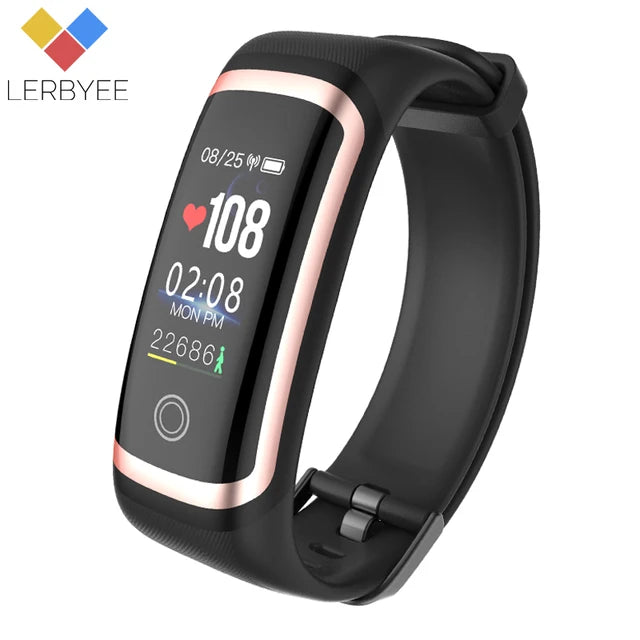 Lerbyee Fitness Tracker M4 Waterproof IP67 Blood Pressure Smart Bracelet Bluetooth Call Reminder Sport Wristband for iOS Android - V.I.P Digital Presence