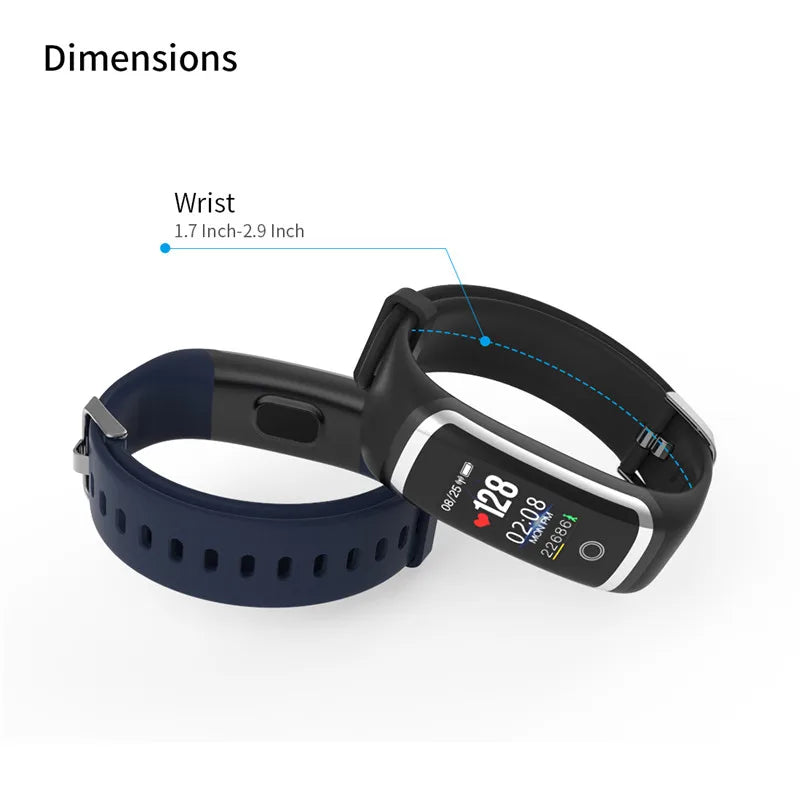 Lerbyee Fitness Tracker M4 Waterproof IP67 Blood Pressure Smart Bracelet Bluetooth Call Reminder Sport Wristband for iOS Android - V.I.P Digital Presence