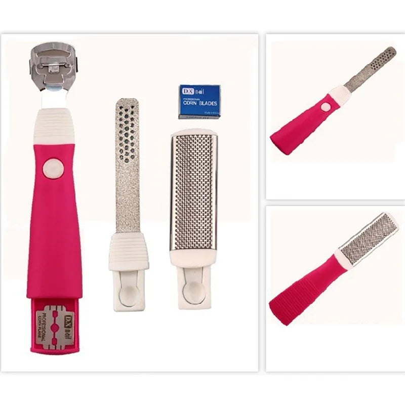 Nail Foot Care Tool Foot File Set Dead Hard Skin Callus Remover Scraper Pedicure Rasp Tools Portable Cuticle Pusher - V.I.P Digital Presence