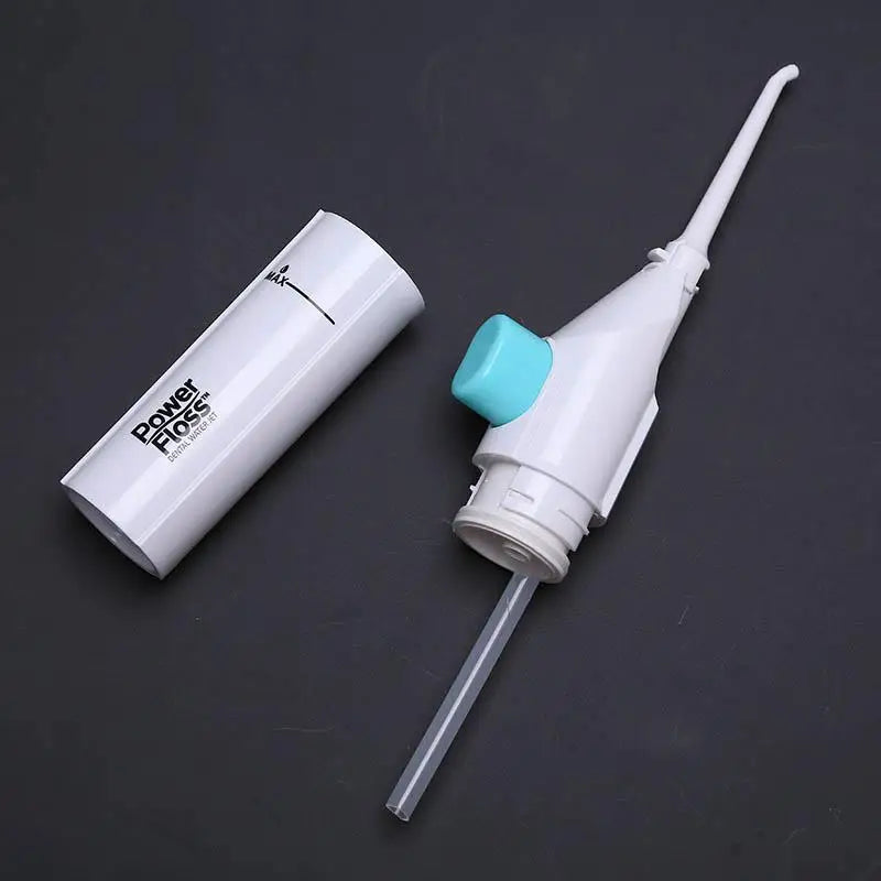 Portable Power Floss Dental Water Jet Cord Tooth Pick No Batteries Dental Cleaning Whitening Teeth Kit - V.I.P Digital Presence