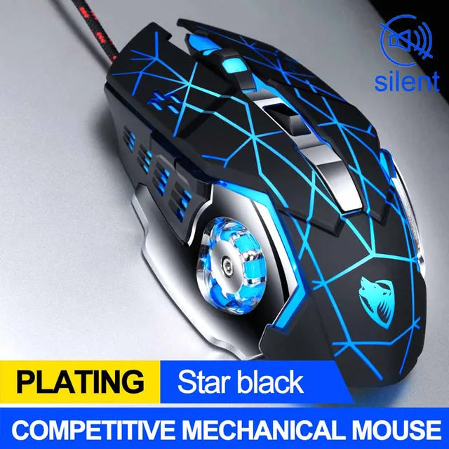 Pro Gamer Gaming Mouse 8D 3200DPI Adjustable Wired Optical LED Computer Mice USB Cable Silent Mouse for laptop PC - V.I.P Digital Presence