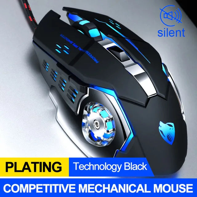 Pro Gamer Gaming Mouse 8D 3200DPI Adjustable Wired Optical LED Computer Mice USB Cable Silent Mouse for laptop PC - V.I.P Digital Presence