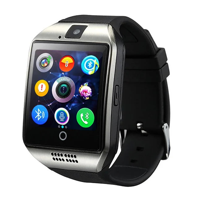 Bluetooth Smart Watch Q18 With Camera Facebook Whatsapp Twitter Sync SMS Smartwatch Support SIM TF Card For IOS Android - V.I.P Digital Presence