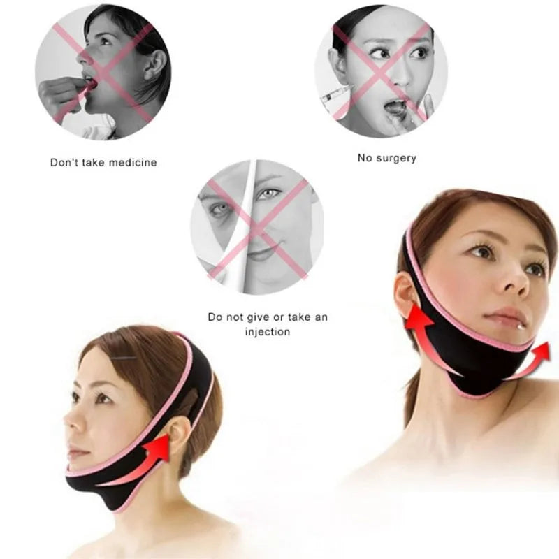 Sleeping Face-Lift Mask Massage Slimming Shaper Anti Wrinkle V Line Half Relaxation Facial Slimming Bandage Face Lift Up Belt - V.I.P Digital Presence