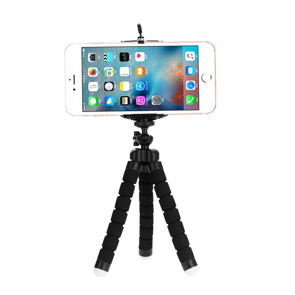Trípodes trípode para teléfono Soporte para cámara móvil Clip para teléfono inteligente Monopod trípode soporte pulpo mini trípode para teléfono