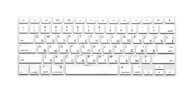 US Russian Keyboard Stickers Covers 2pcs Letters Film Protector for Macbook Air 13 Pro Retina 13 15 Laptop Skin for Mac book - V.I.P Digital Presence