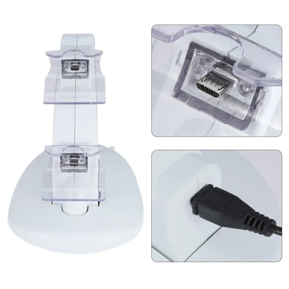 USB LED Light Dual Controller Charging Dock Station Charger for Microsoft for Xbox One Controllers Game Accessories With Cable - V.I.P Digital Presence