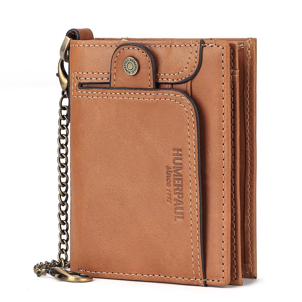 Anti-Magnetic Men's Wallet Leather Zipper Wallet Large Capacity Multi-Card Coin Pocket - V.I.P Digital Presence