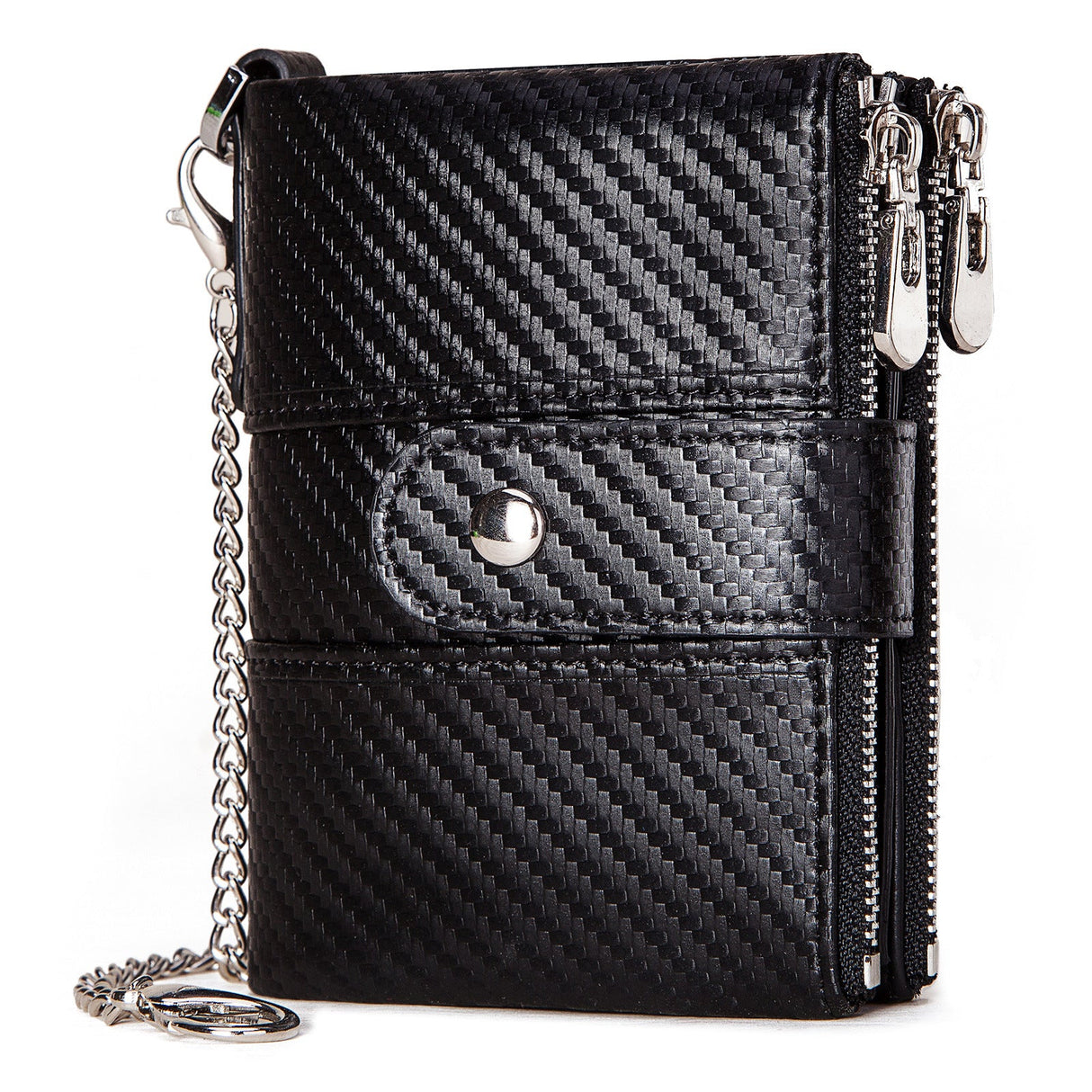 Anti-Theft Brush Wallet Leather Bag Multi-Function Buckle Zipper Retro Crazy Horse Cowhide Men's Bag Casual Coin Purse - V.I.P Digital Presence