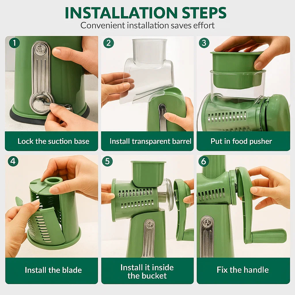 Grate Turn 5-in-1 food shredder - V.I.P Digital Presence