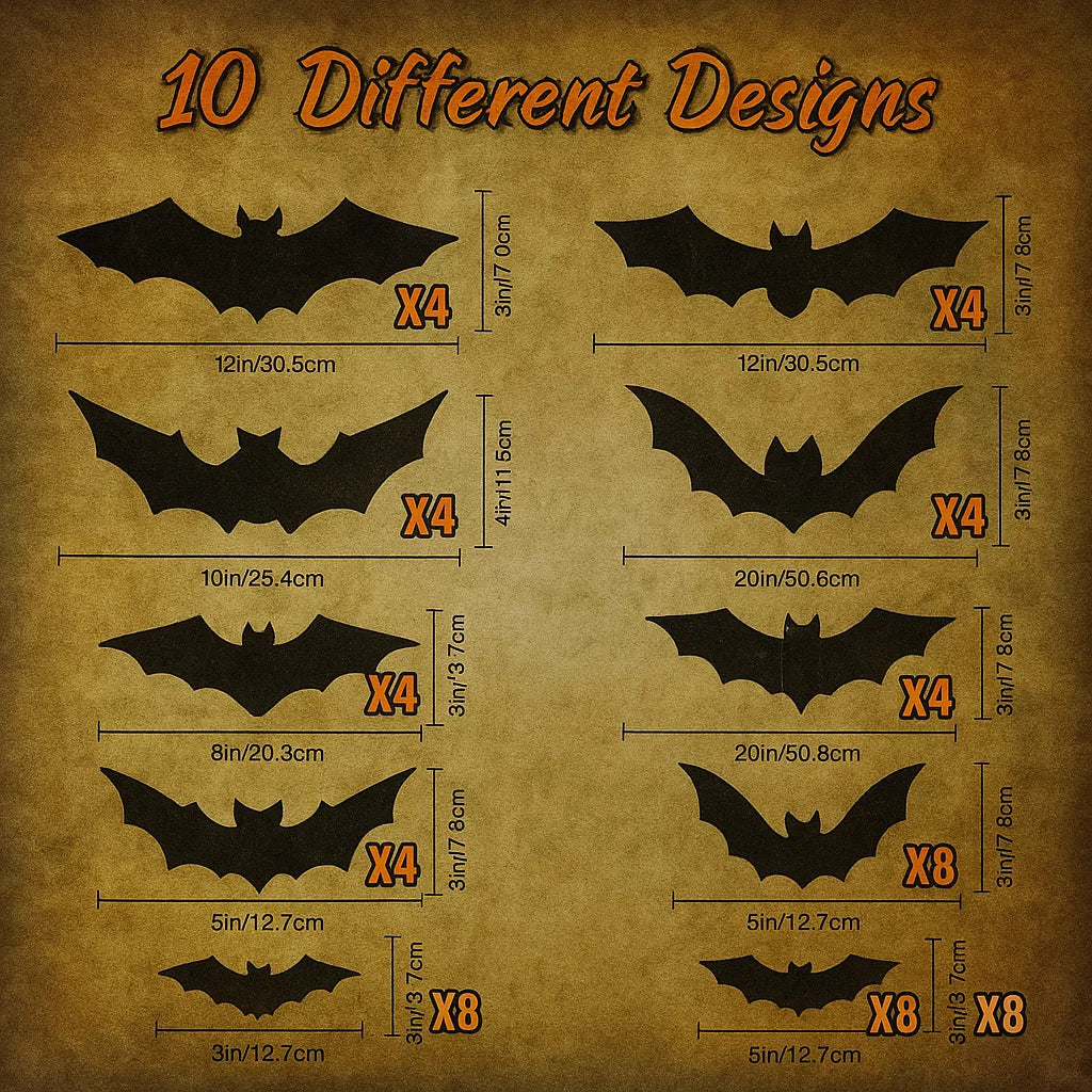 LED SpookyGlow Bat Decor